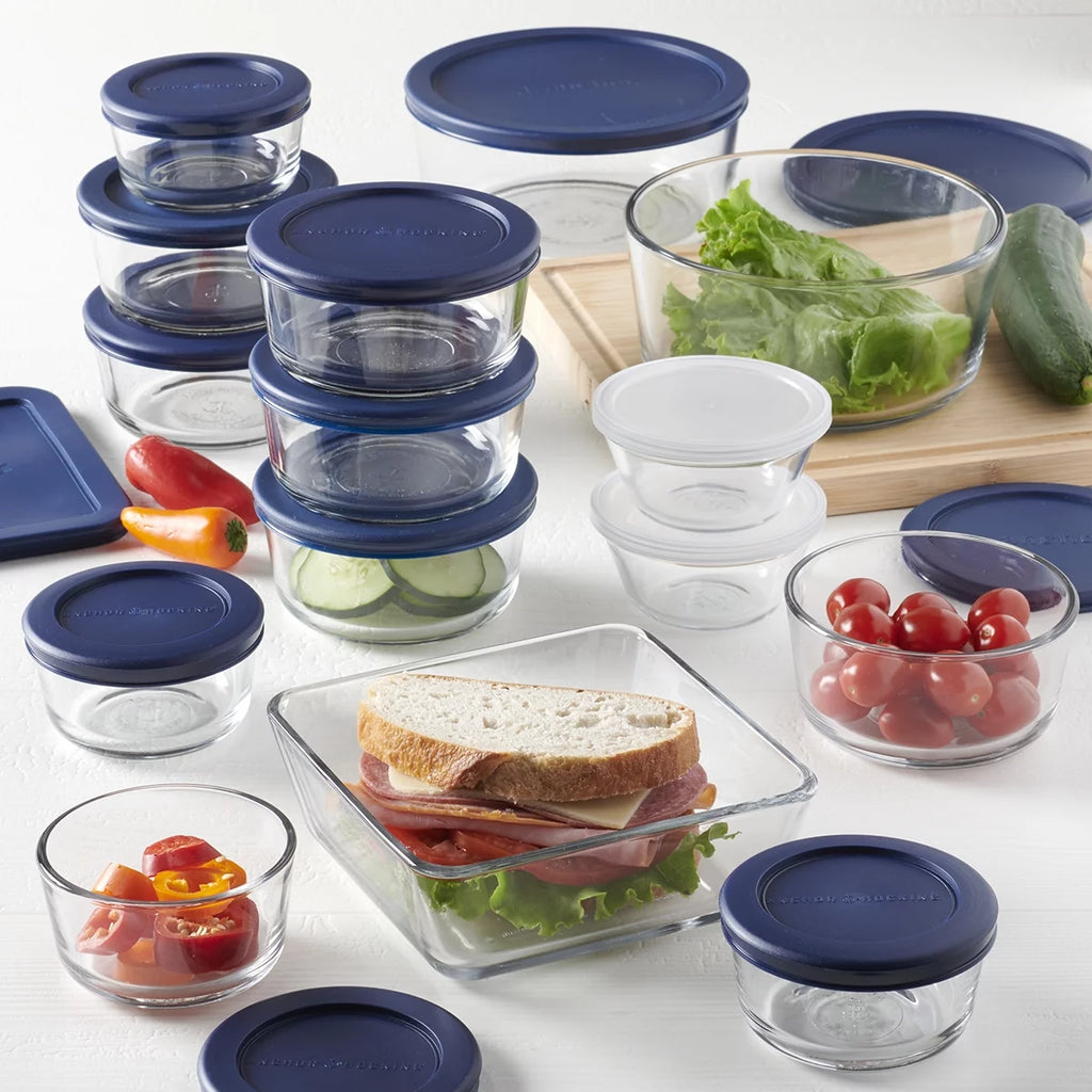 30 Piece Glass Food Storage Containers with Lids B422