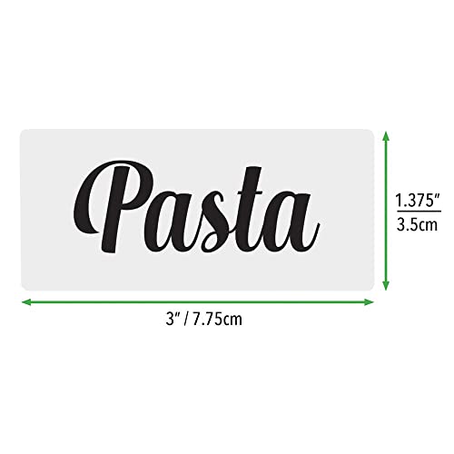 32 Count Clear Black Preprinted Label Stickers L3060