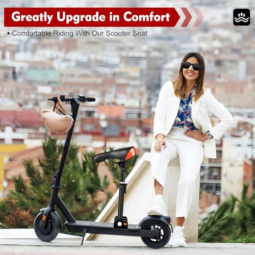 Adjustable Electric Scooter Seat 10.23 * 6.29inch Aluminum Rod U7433