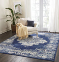 Navy Blue 7'10" x 9'10" Area Rug K84822