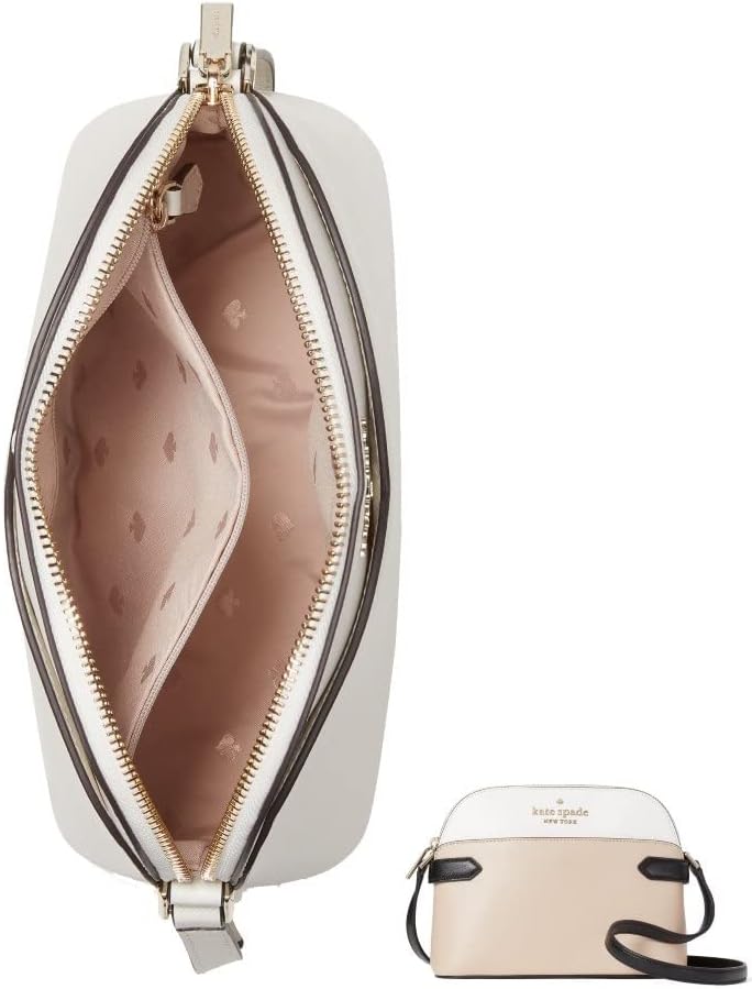 WARM BEIGE MULTI Saffiano Leather Crossbody Bag K8837