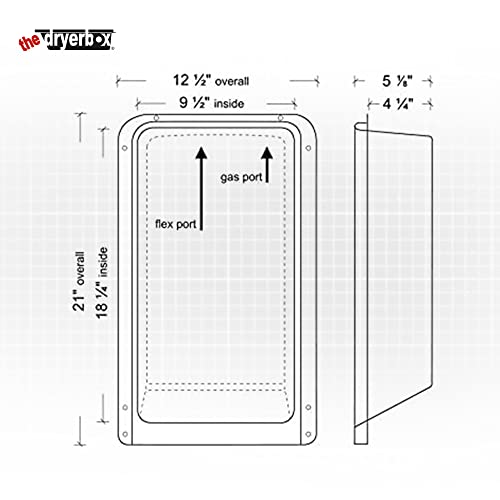 Recessed Dryer Vent Box With Gas Port N831938