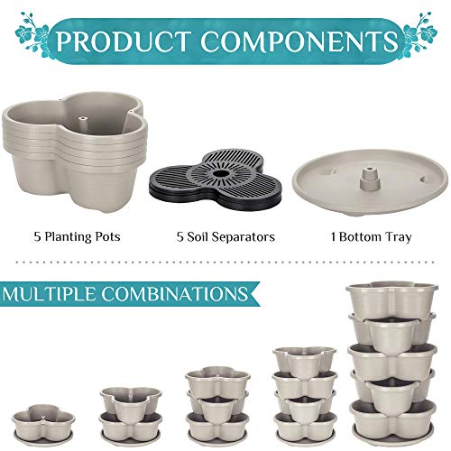 Terracotta 5-Tier Stackable Planter M52385