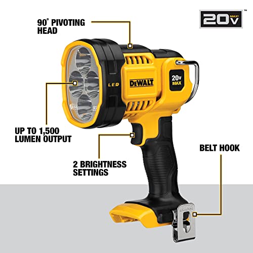 20V MAX LED Work Light, Handheld Spotlight, 1500 Lumens N416