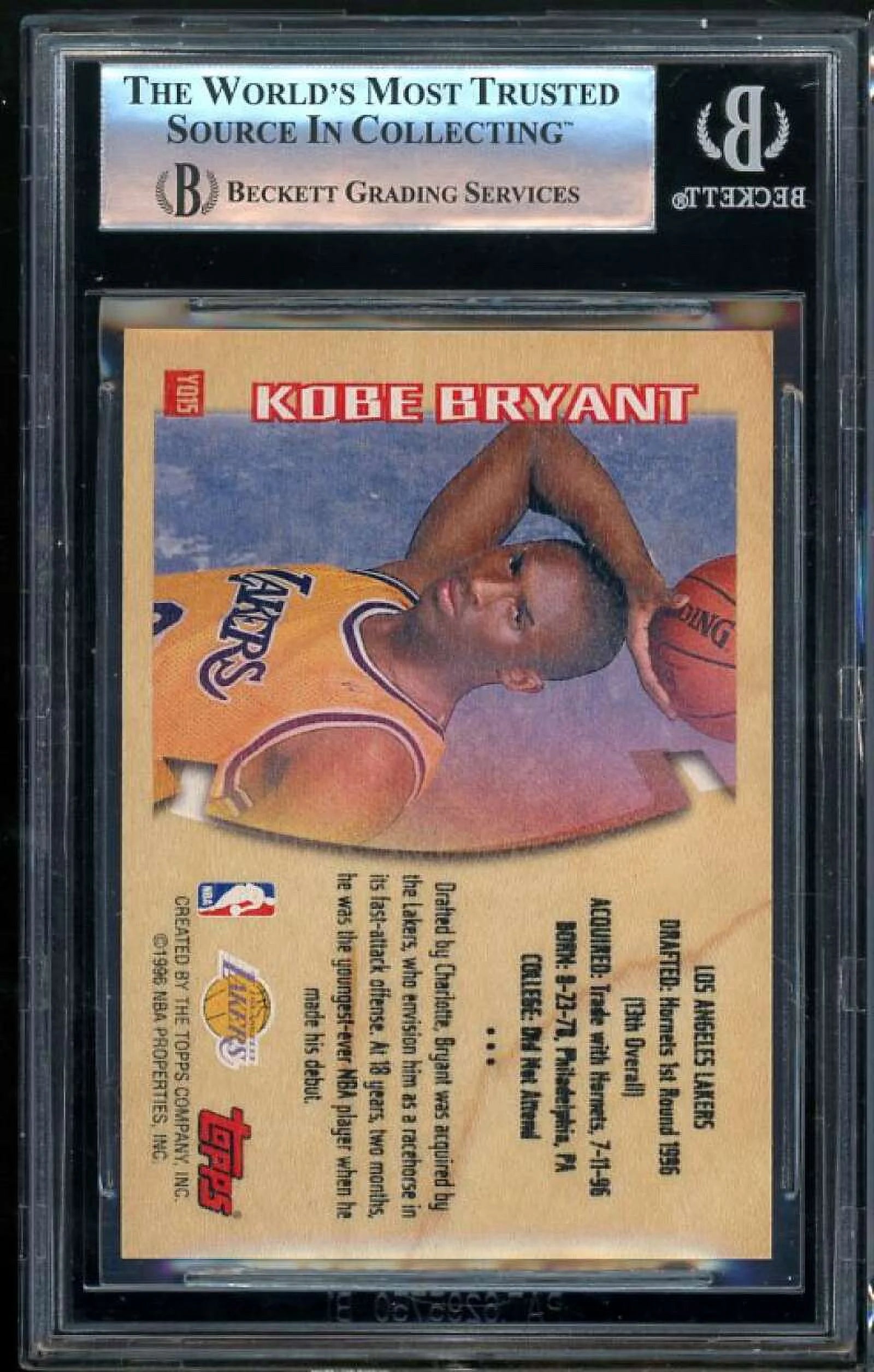 1996-97 Topps Youthquake #YQ15 BGS 9 (9 9.5 9.5 8.5) Rookie Card C986