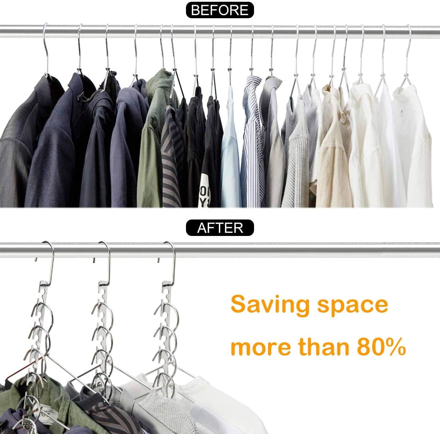 6Pc Metal Cascading Hangers T39166