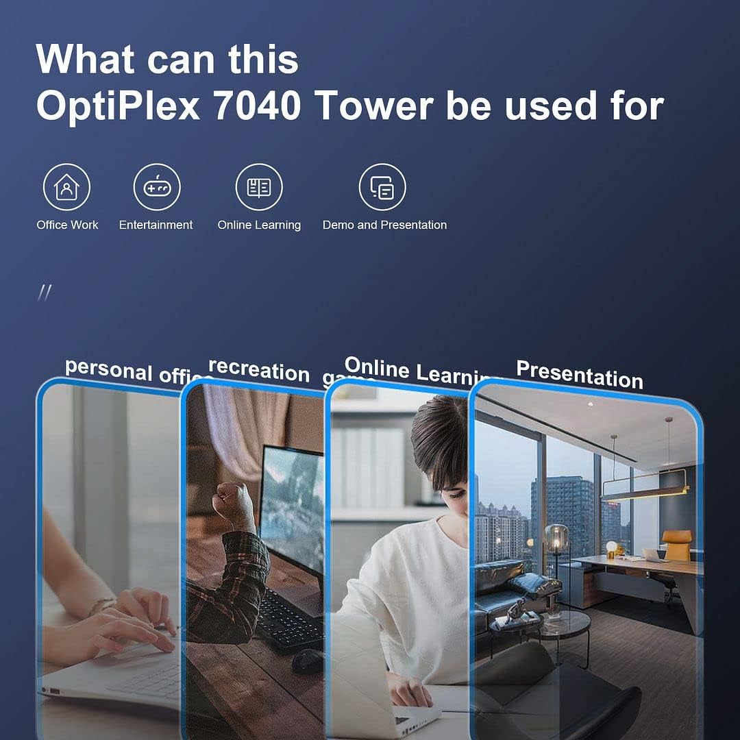 PC Tower Desktop Computer, i5 6500 3.20GHz, 16GB DDR4 Ram, 512GB M.2 NVMe SSD, 1TB HDD, Windows 10 Pro N948