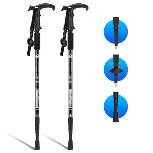 2 Pack Lightweight Aluminum Trekking Poles Y5194