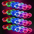 20Pack LED Glow Glasses Plastic Shutter Shades W8702