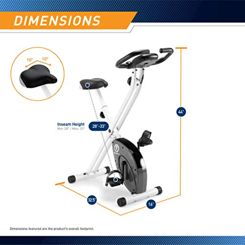 Foldable Upright Exercise Bike with Adjustable Resistance Y904