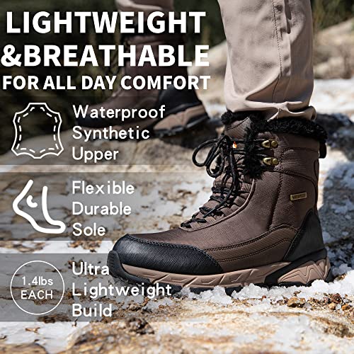 Waterproof Fur Lined Non-slip Ankle High-top Snow Boots R88757