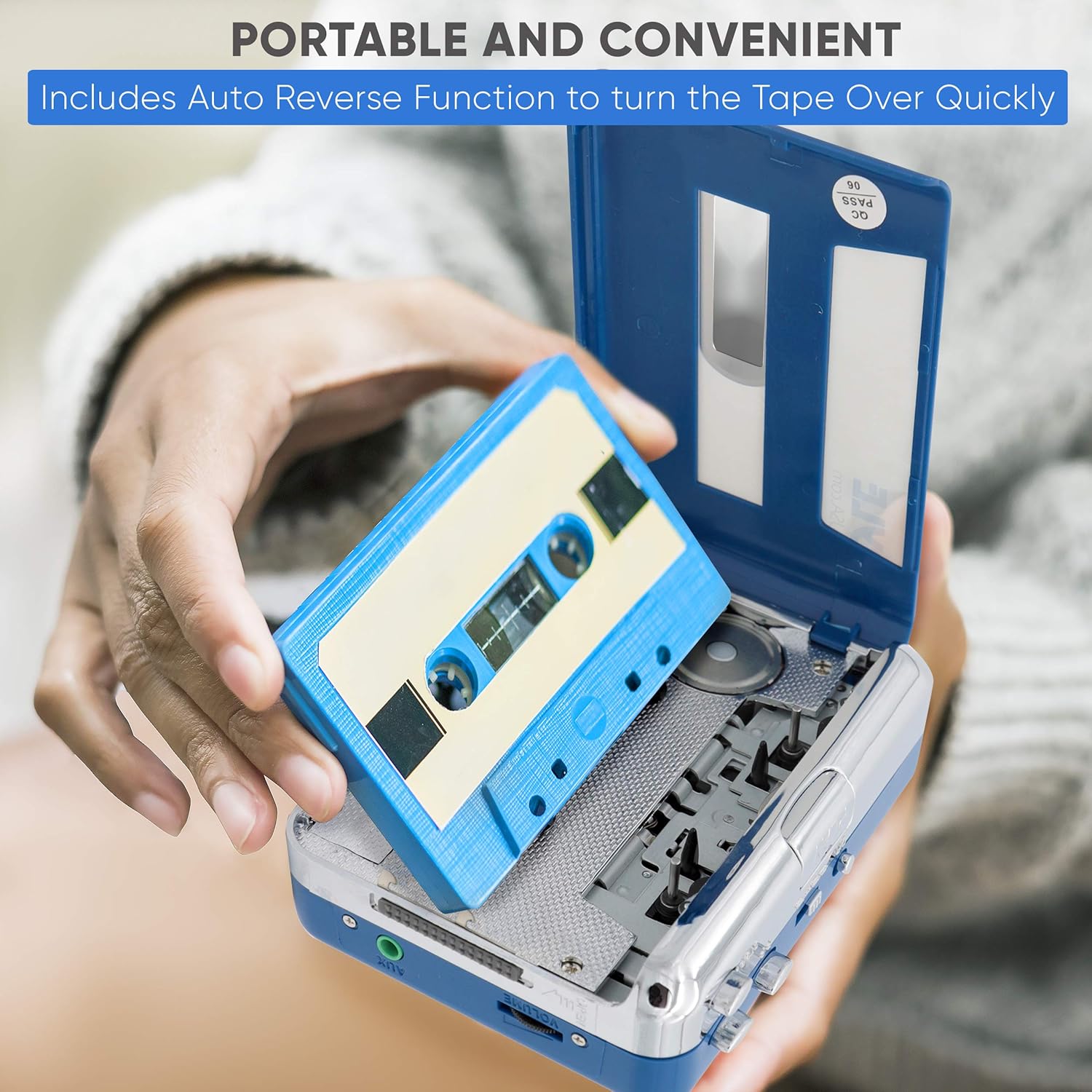 Cassette Player Bluetooth with Earphone I9174