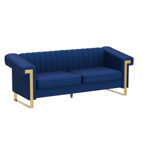 Blue Velvet 3 Seat Couch Sofa O151953