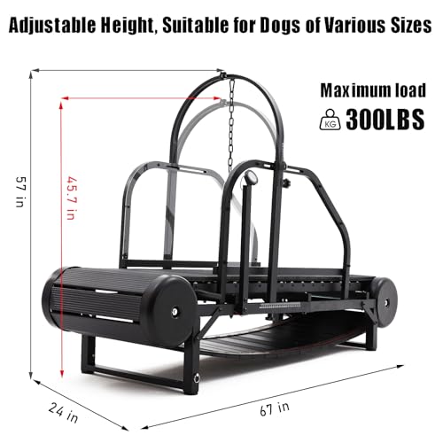 Non-Electric Dog Treadmill with Step Counter, Adjustable Incline & Brake A342158