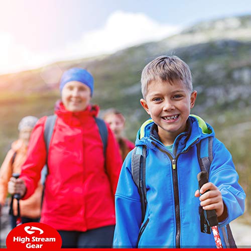 Adjustable Telescopic Kids Hiking Poles with Carrier Bag G51348