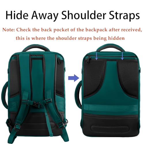 Black 27L Lightweight Expandable Waterproof Travel Backpack F23194