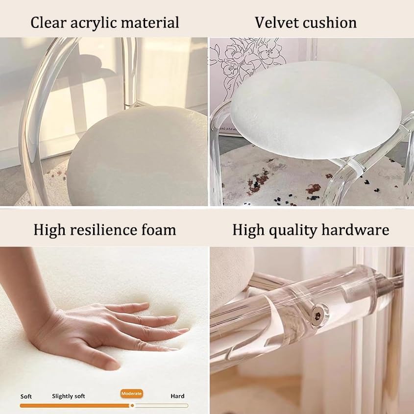 Grey Acrylic Dining Chair B949