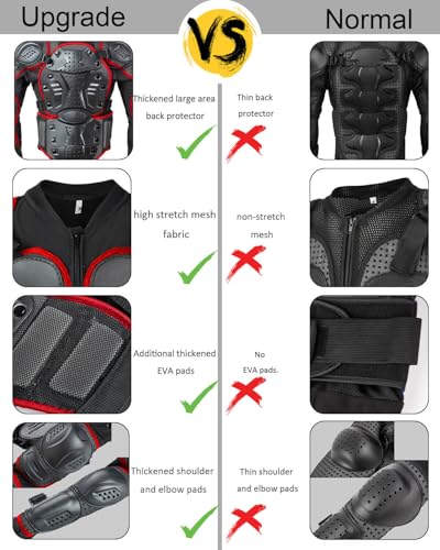 Kids Motorcycle Jacket Armor Suit B8953