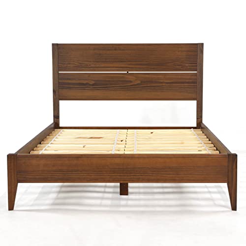 Queen Size Solid Wood Platform Bed A6684