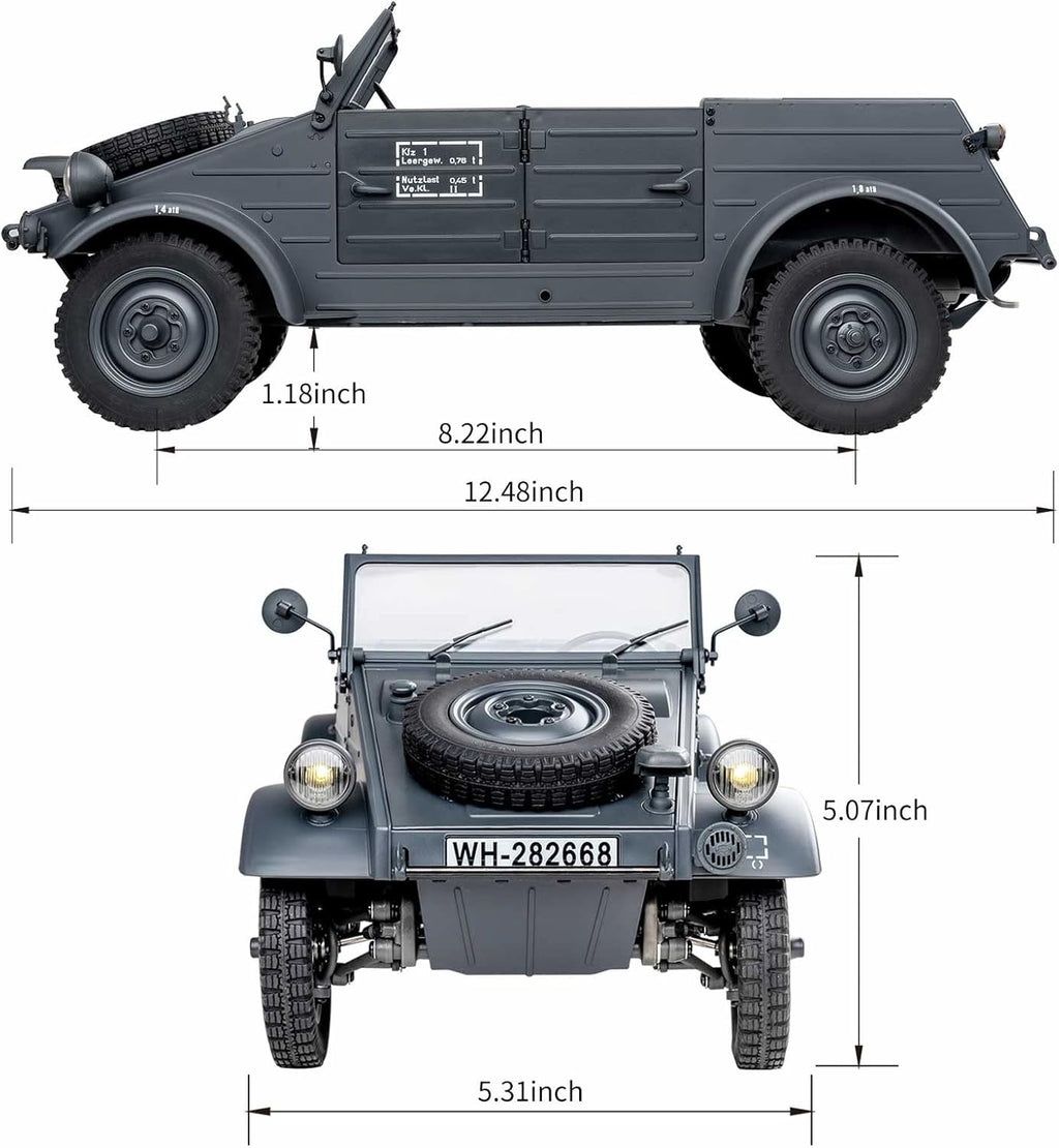 1/12 Kubelwagen Type 82 RC Rock Crawler U496