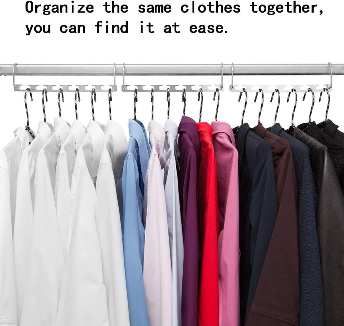 6Pc Metal Cascading Hangers T39166