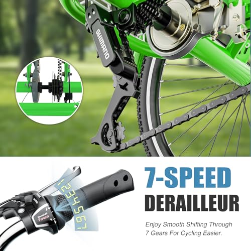 Adult 3 Wheel Bike 7 Speed with Shopping Basket Z7833