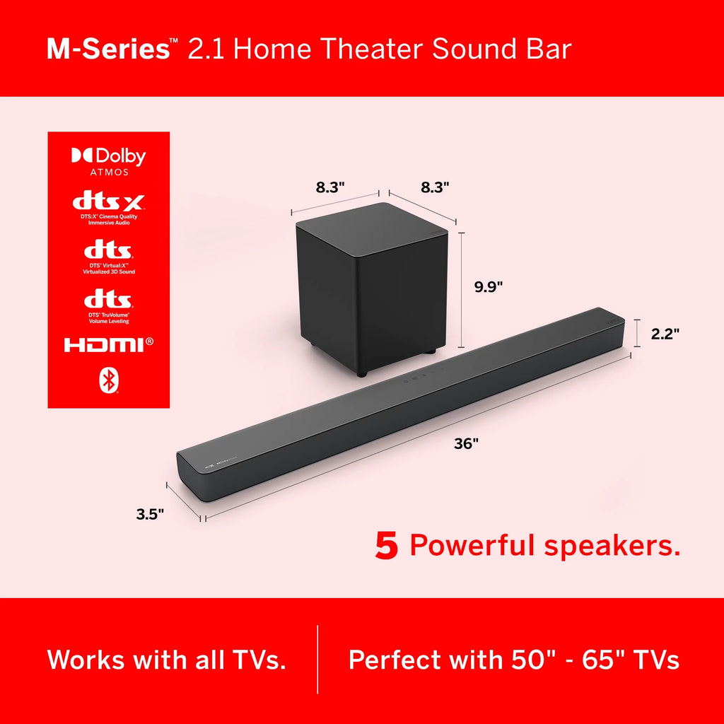 2.1 Sound Bar with Wireless Subwoofer C453141