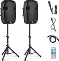 3000W 2-Way Active + Passive PA Speaker System with Bluetooth N55214