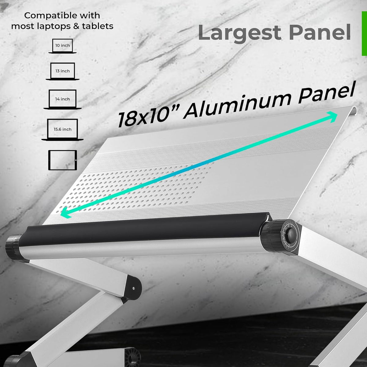Adjustable Height Aluminum Laptop Cooling Stand D6904