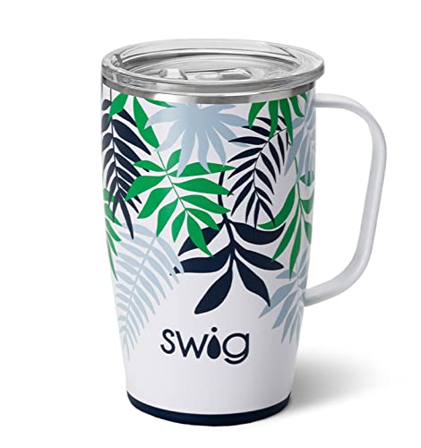 18 oz Insulated Stainless Steel Travel Mug with Handle and Lid O9289