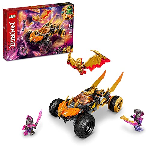 Cole’s Dragon Cruiser Car Toy with Golden Kai, Cole and Snake Warrior Minifigures N63307