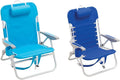 Turquoise & Light Blue Folding Backpack Beach Chair P4436