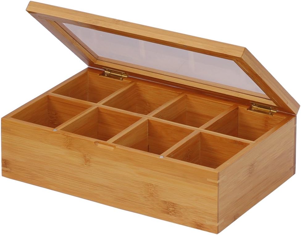 Natural Bamboo Tea Box 12 Inch V950253