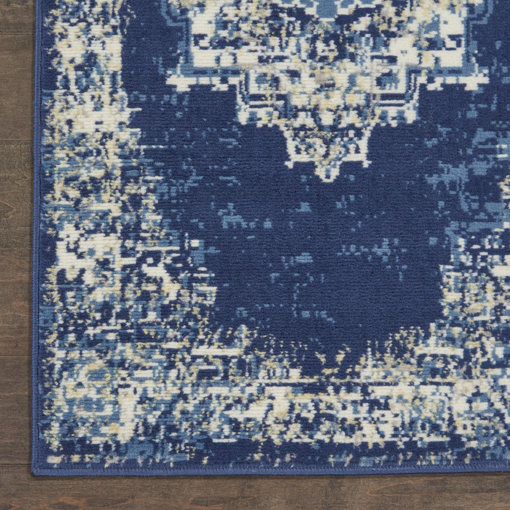 Navy Blue 7'10" x 9'10" Area Rug K84822