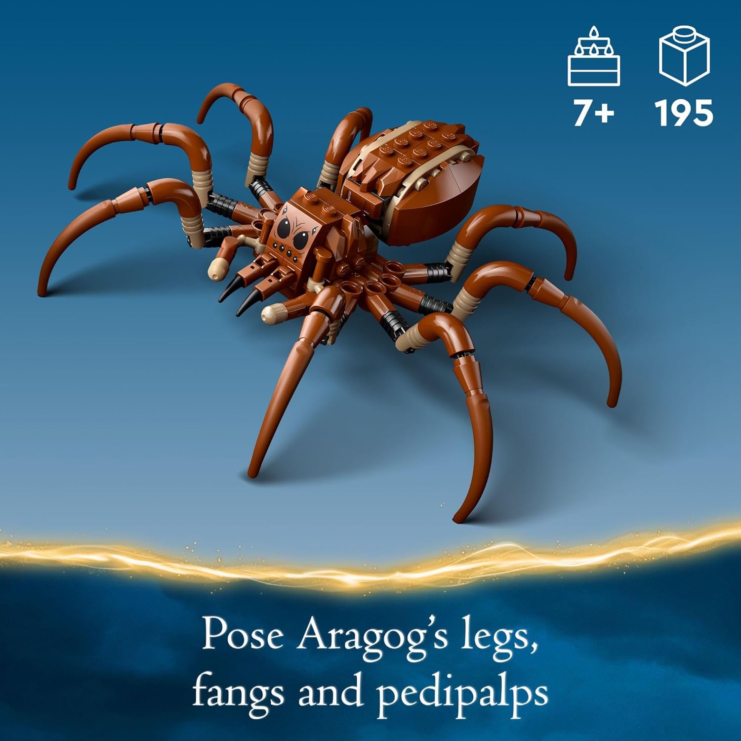 LEGO Harry Potter Aragog in The Forbidden Forest Spider Toy Playset with 2 Minifigures E24890