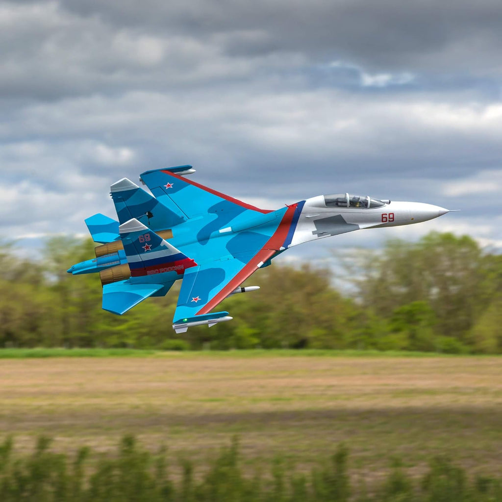 RC Airplane SU-30 Twin 70mm EDF BNF Basic 1100mm S92625
