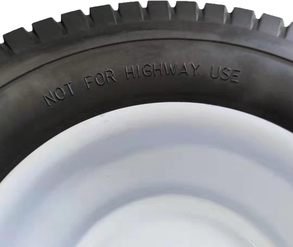 13x5.00-6 Flat Free Lawn Mower Tire and Wheel with 3/4 & 5/8 Bearing, 3” Hub F398149