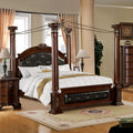Brown Cherry Queen Canopy Bed P252