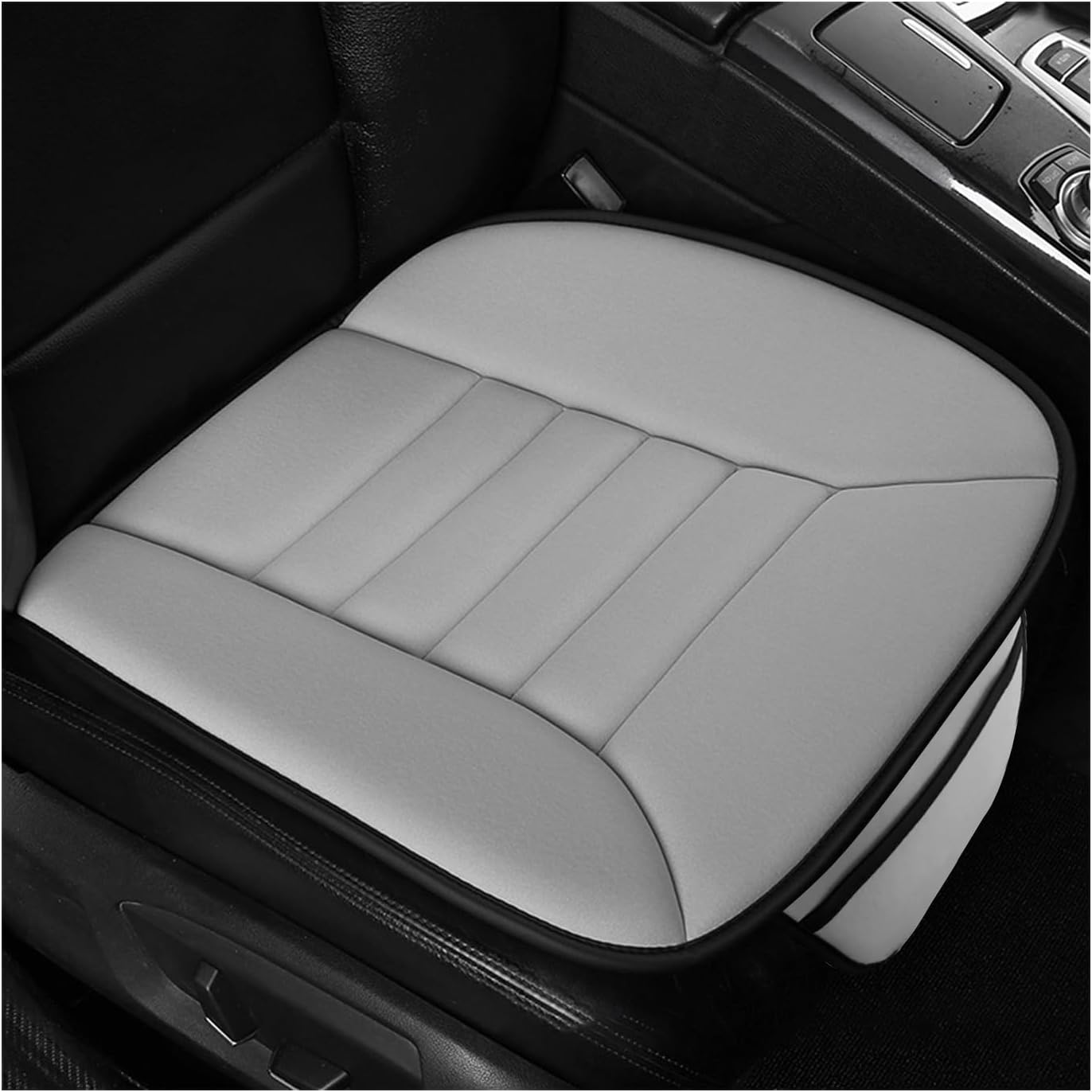 Gray Memory Foam Car Seat Cushion with Non-Slip Bottom G248