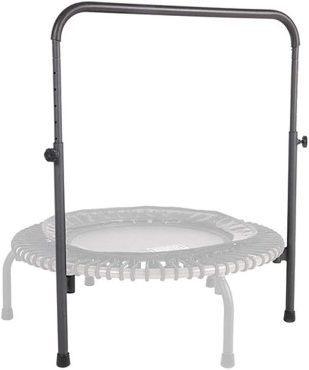 Black 39-Inch Fitness Rebounder Trampoline with Steel Handle Bar Z288