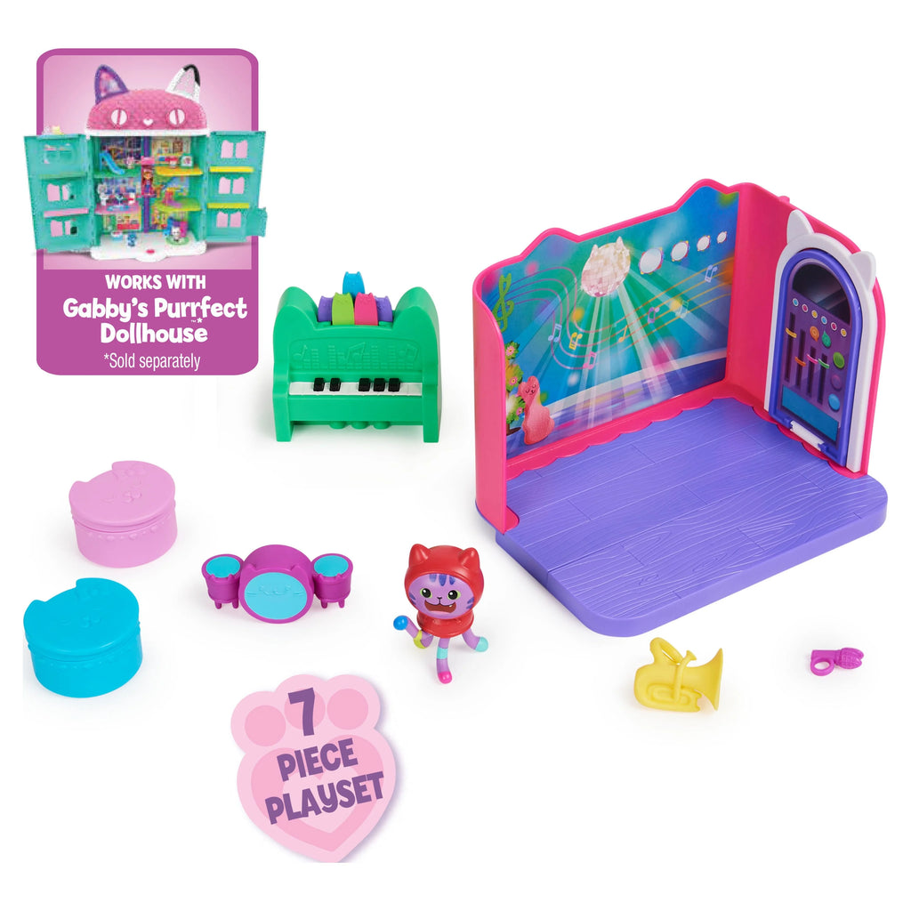 Groovy Music Room Playset with Catnip Figure C57067