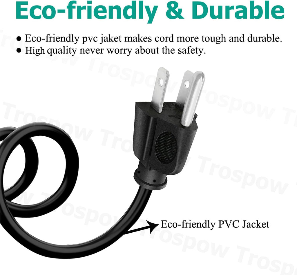 3 prong 8.2ft AC Power Cord Cable P836