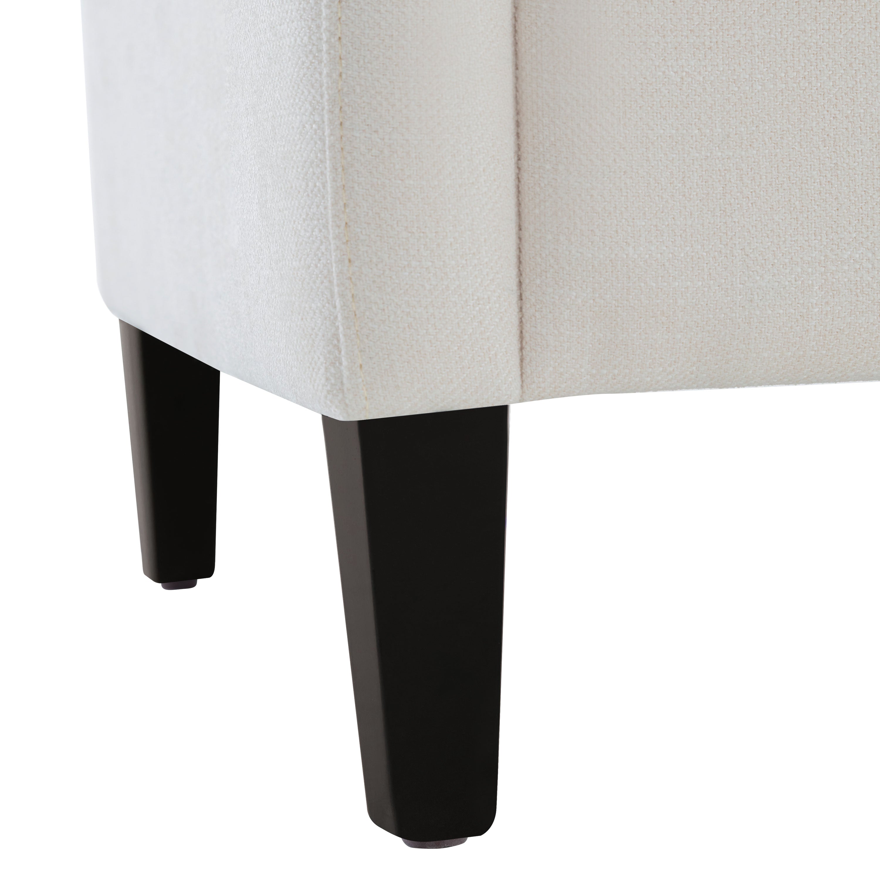 Beige Fabric Accent Chair with Wood Frame H6388