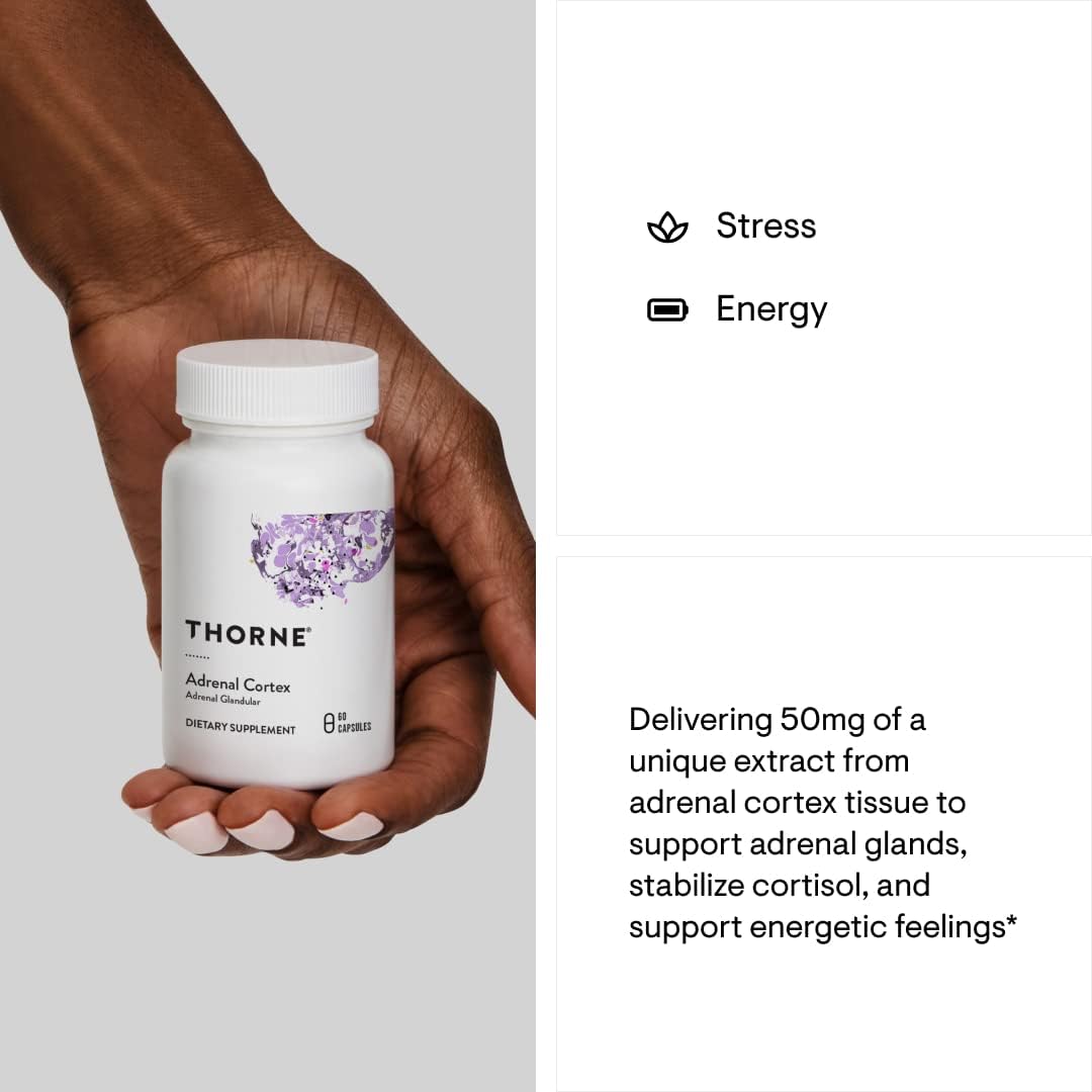 Bovine Adrenal Cortex Supplement - 60 Capsules N6098