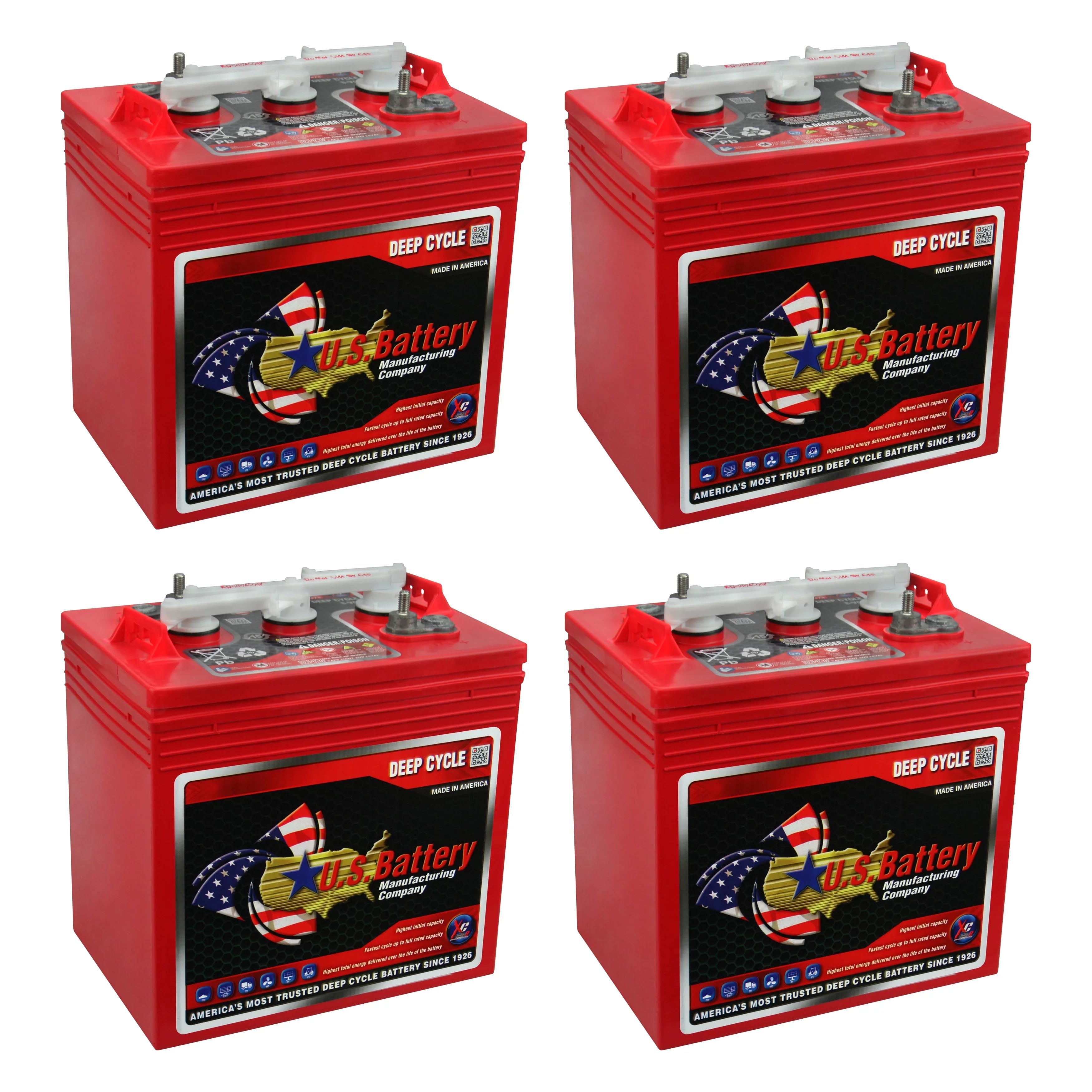 6V Deep Cycle Batteries - 4 Pack X7098