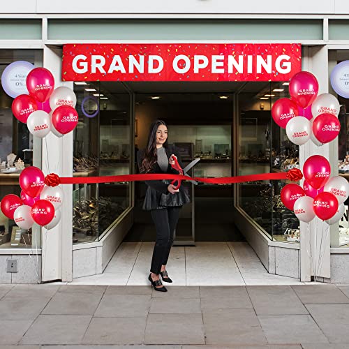 25" Giant Scissors with Gold Satin Ribbon, Banner, Bows, Balloons X183075
