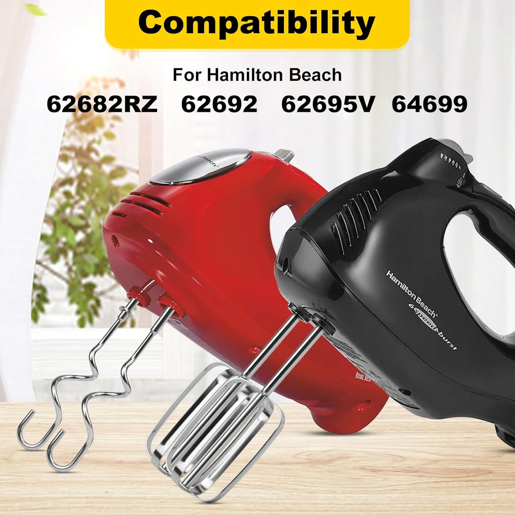 Hand Mixer Beaters Whisk & Dough Hooks (Pack of 4) P417