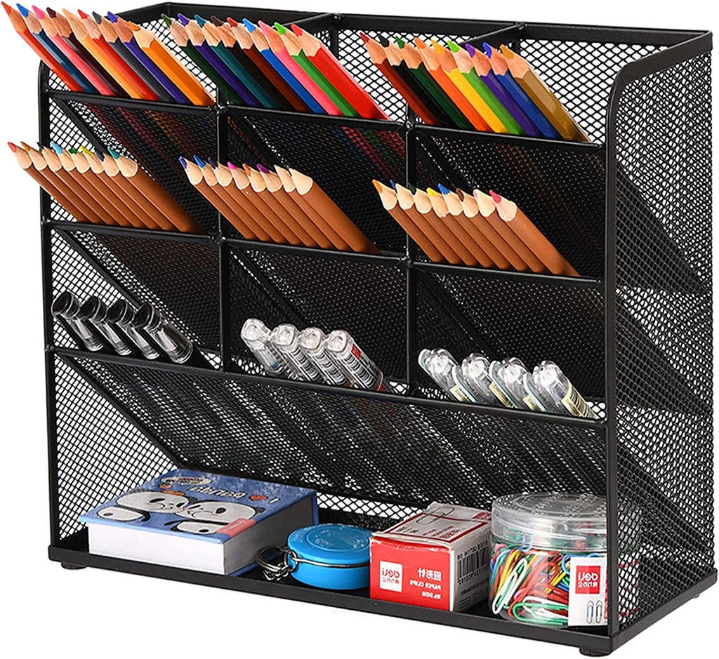 Desk Organizer Pen Holder Storage Rack Q450698