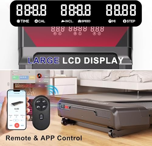 3 in 1 Portable Treadmill with Remote Control LED Display, 2.5 HP A797