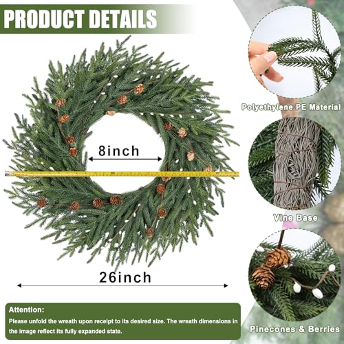 26 Inch Pine Wreath C582771